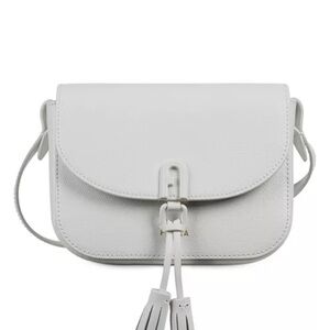 Furla White Crossbody Bag with Tassel leather 1927
